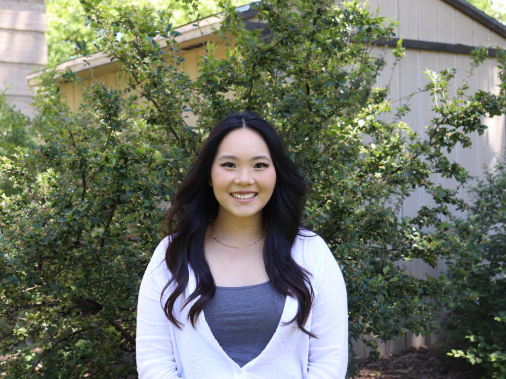An outdoor portrait of Emily Nguyen